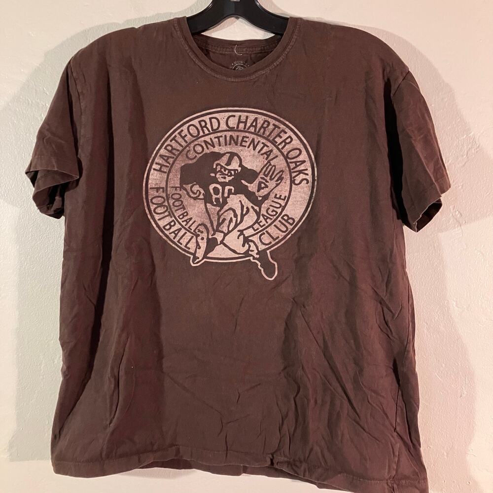 Classic Sports Logos Brown Hartford Charter Oaks Football Club‎ Crewneck T-shirt